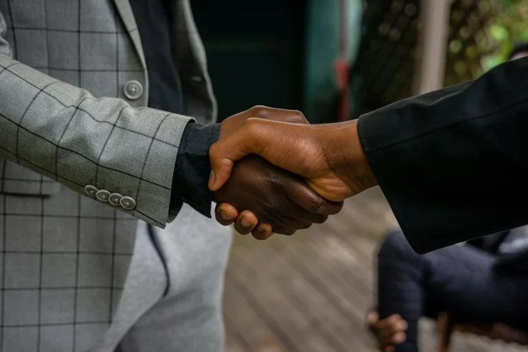 Business Handshake Quality Control