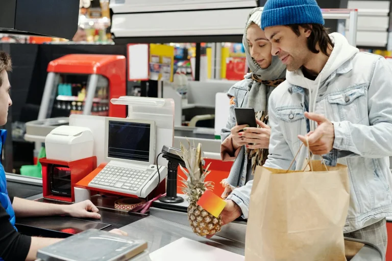 Cash Register Shopping Cart Customer Shopping