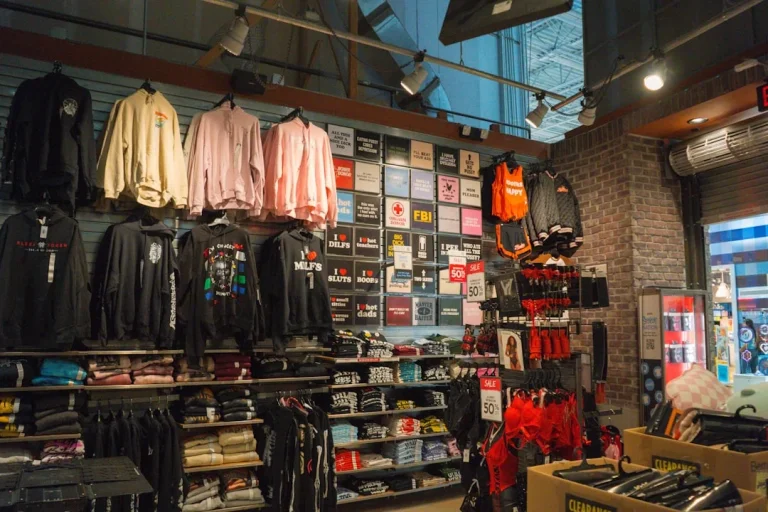 Clothing Rack Store Interior Retail Display