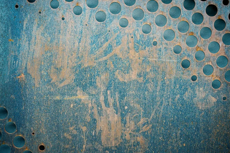 Damaged Shelf Rusty Rack