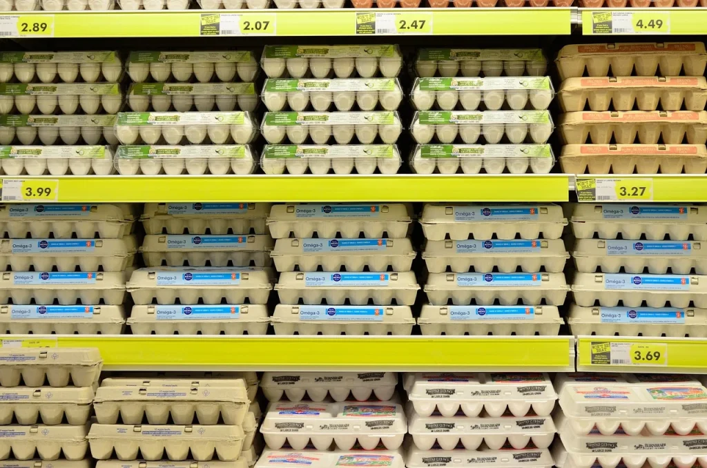 Food Arrangement Supermarket Aisle