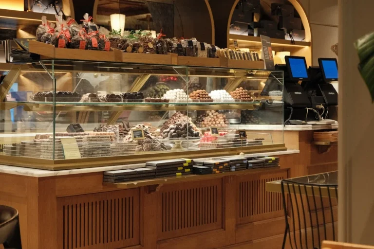 Grocery Store Shelves Inside