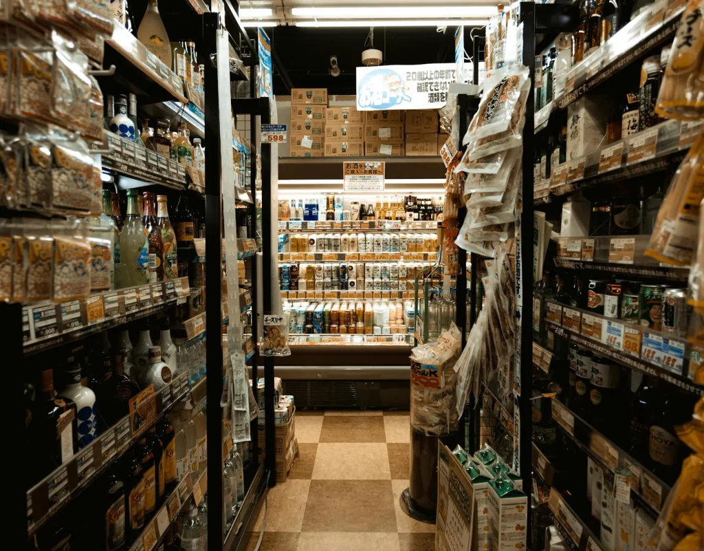 Grocery Store Shelves Organized Shop