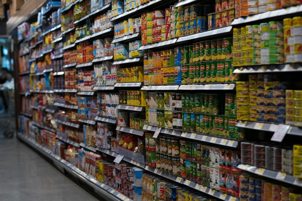 Grocery Store Shelves Organized Shop