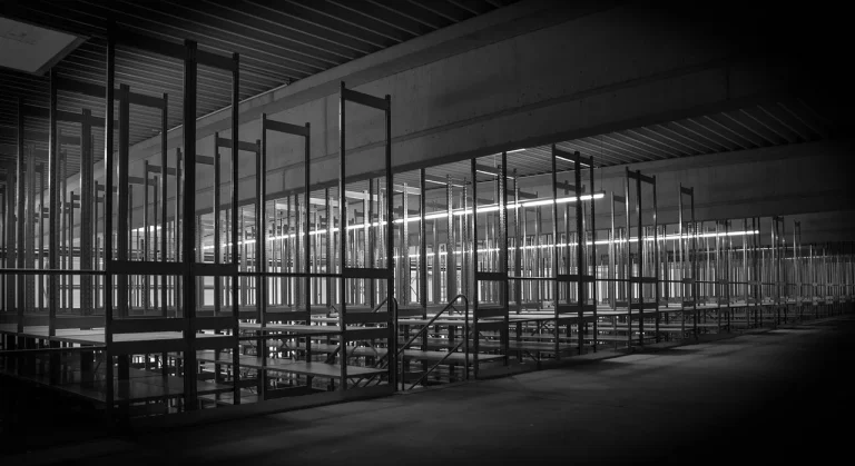 Industrial Shelves Warehouse Operation