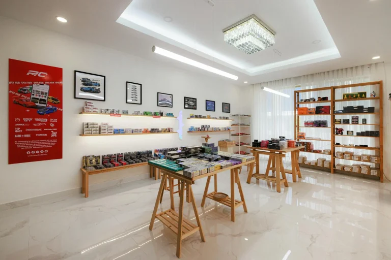 Mini Market Shelves Shop Interior