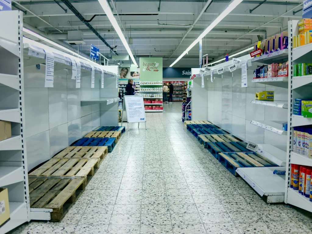 Minimarket Shelves Store Interior