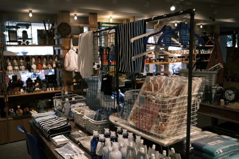 Plastic Rack Shop Organization