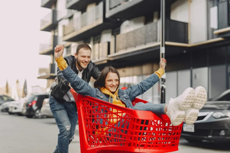 Plastic Trolley Shopping Cart