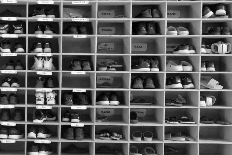 Shop Interior Empty Shelves