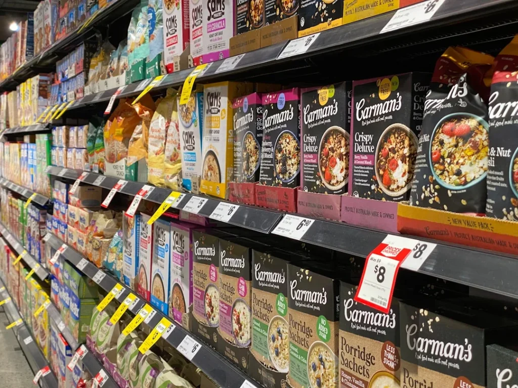 Shop Shelves Supermarket Aisle