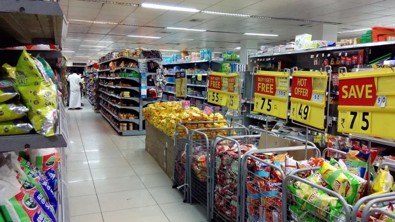 Shopping Cart Product Display Retail Store