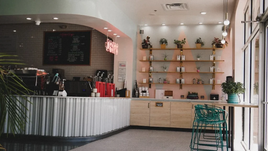 Store Interior Gondola Shelves
