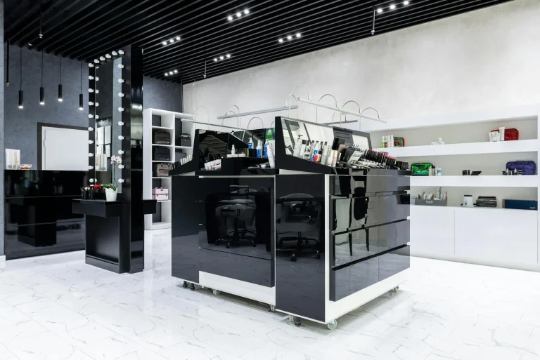 Store Interior Modern Shelves