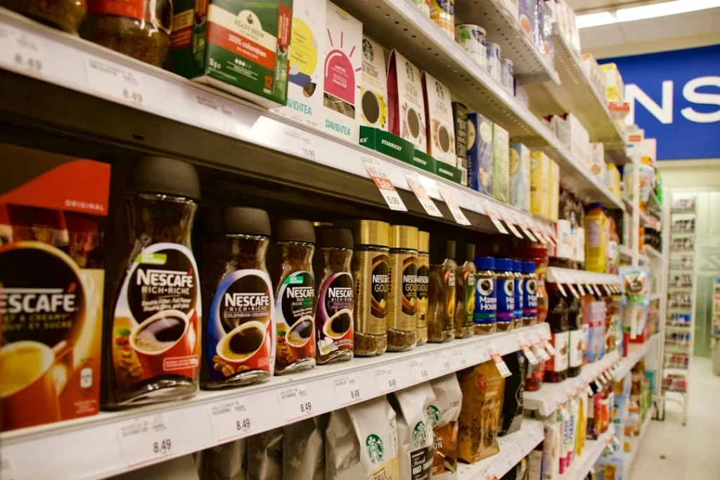 Supermarket Shelves Retail Display