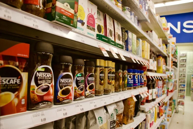 Supermarket Shelves Retail Display