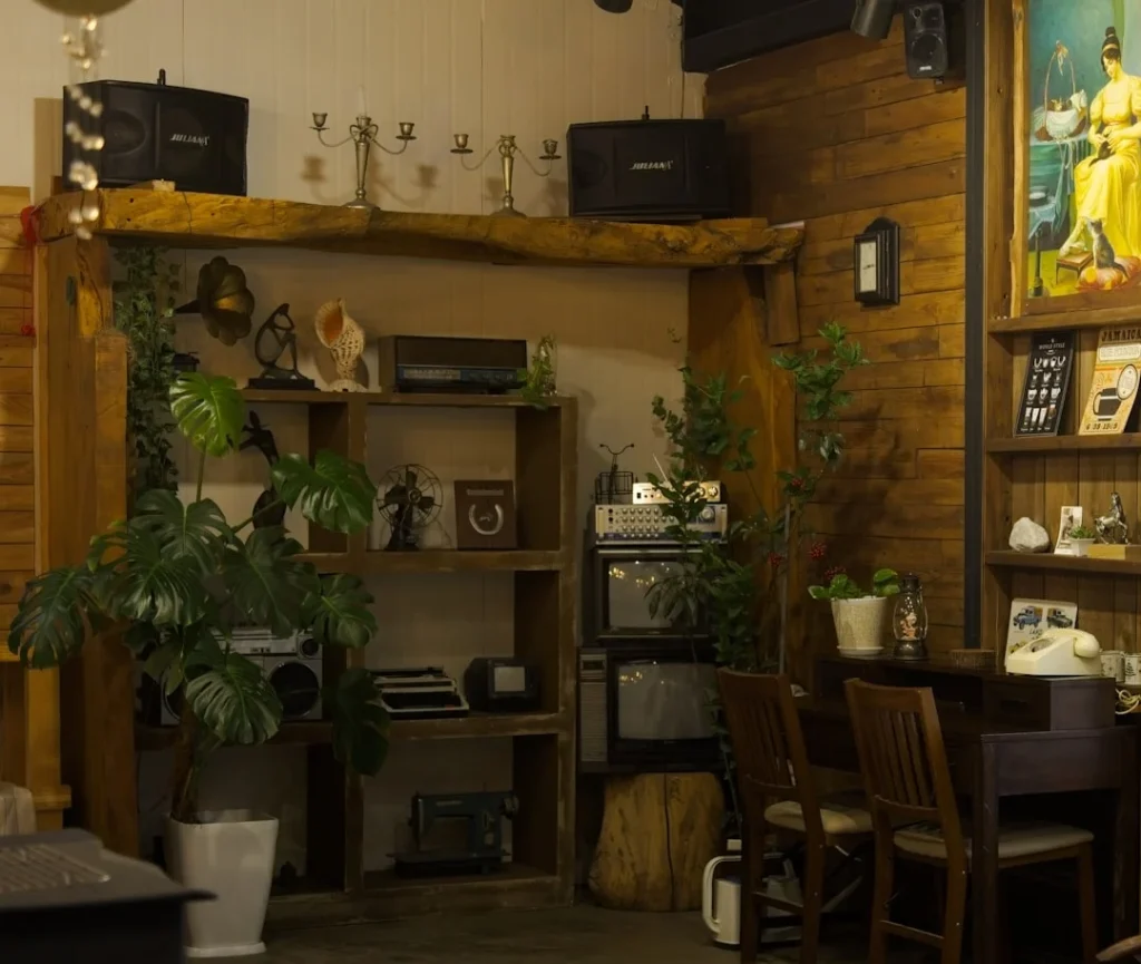 Wooden Shelf Shop Interior
